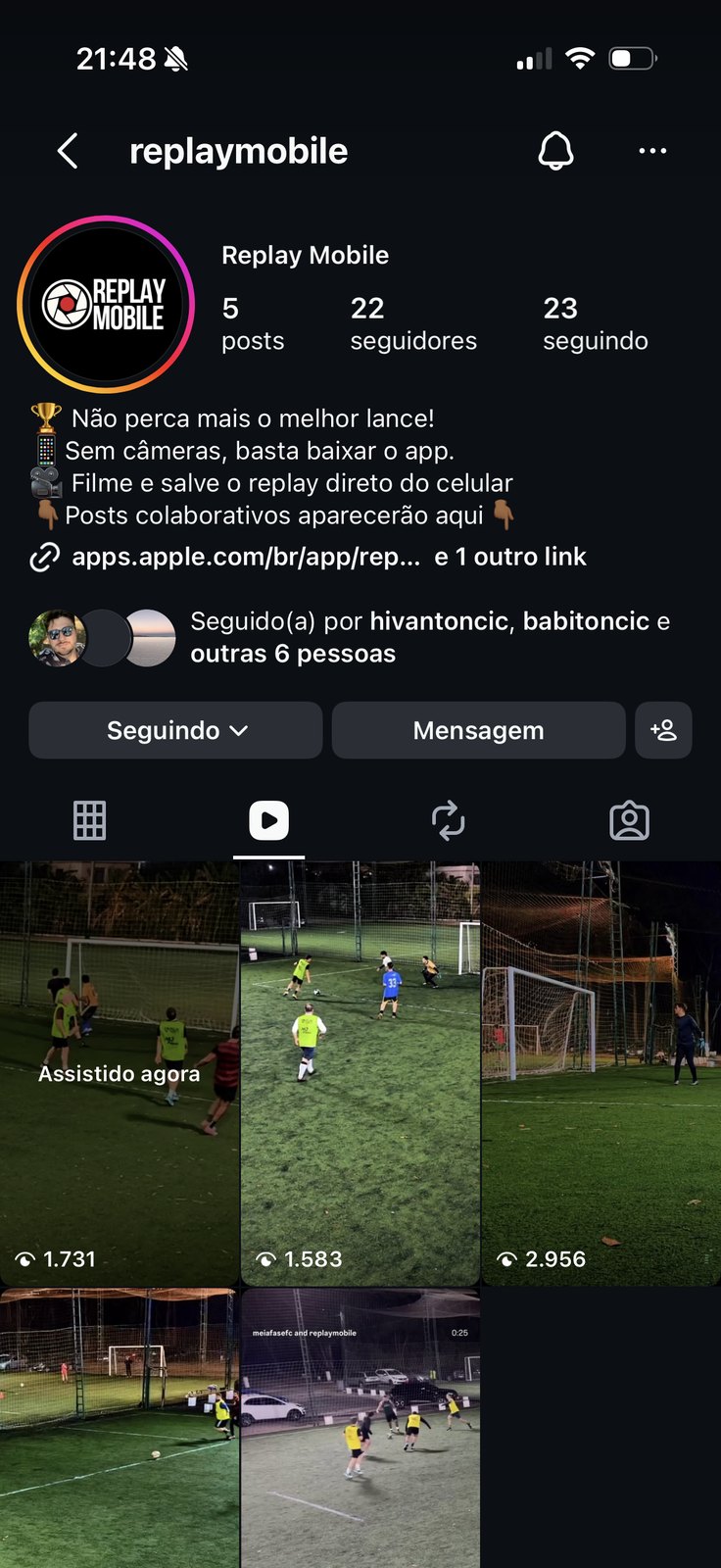 Tela Melhores Momentos